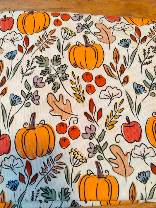 Pumpkins in Ribbed Jersey