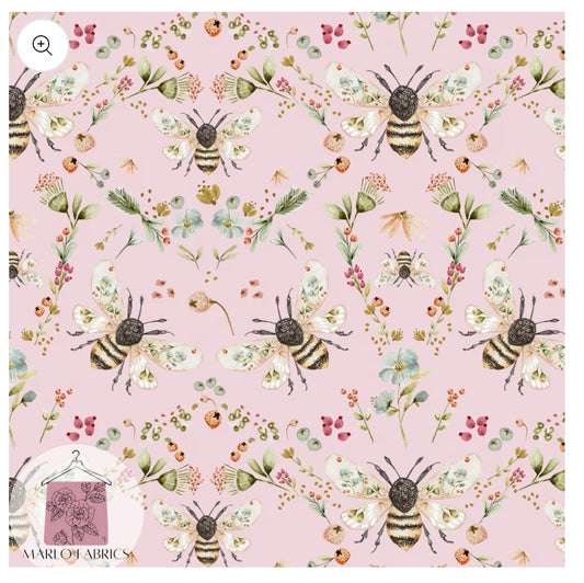 Bees on Pink