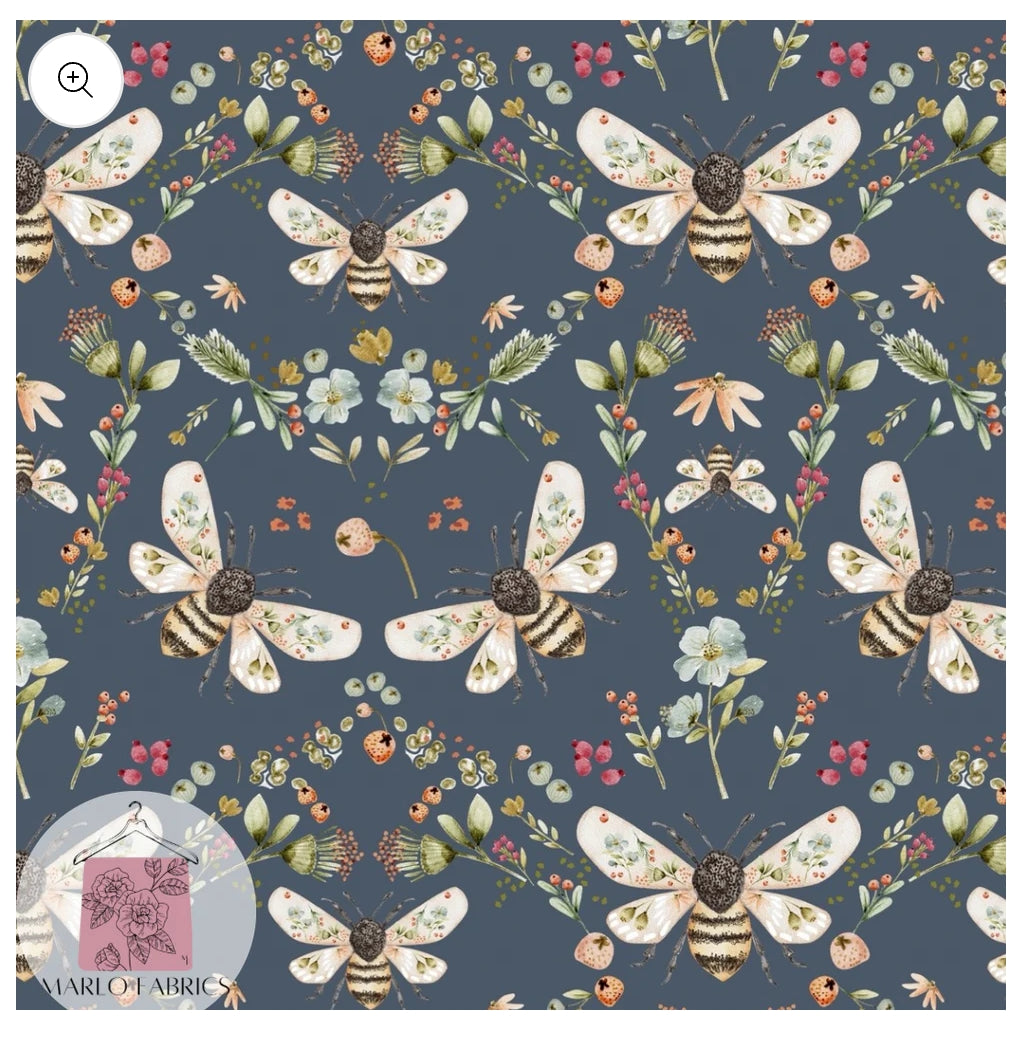 Bees on Navy