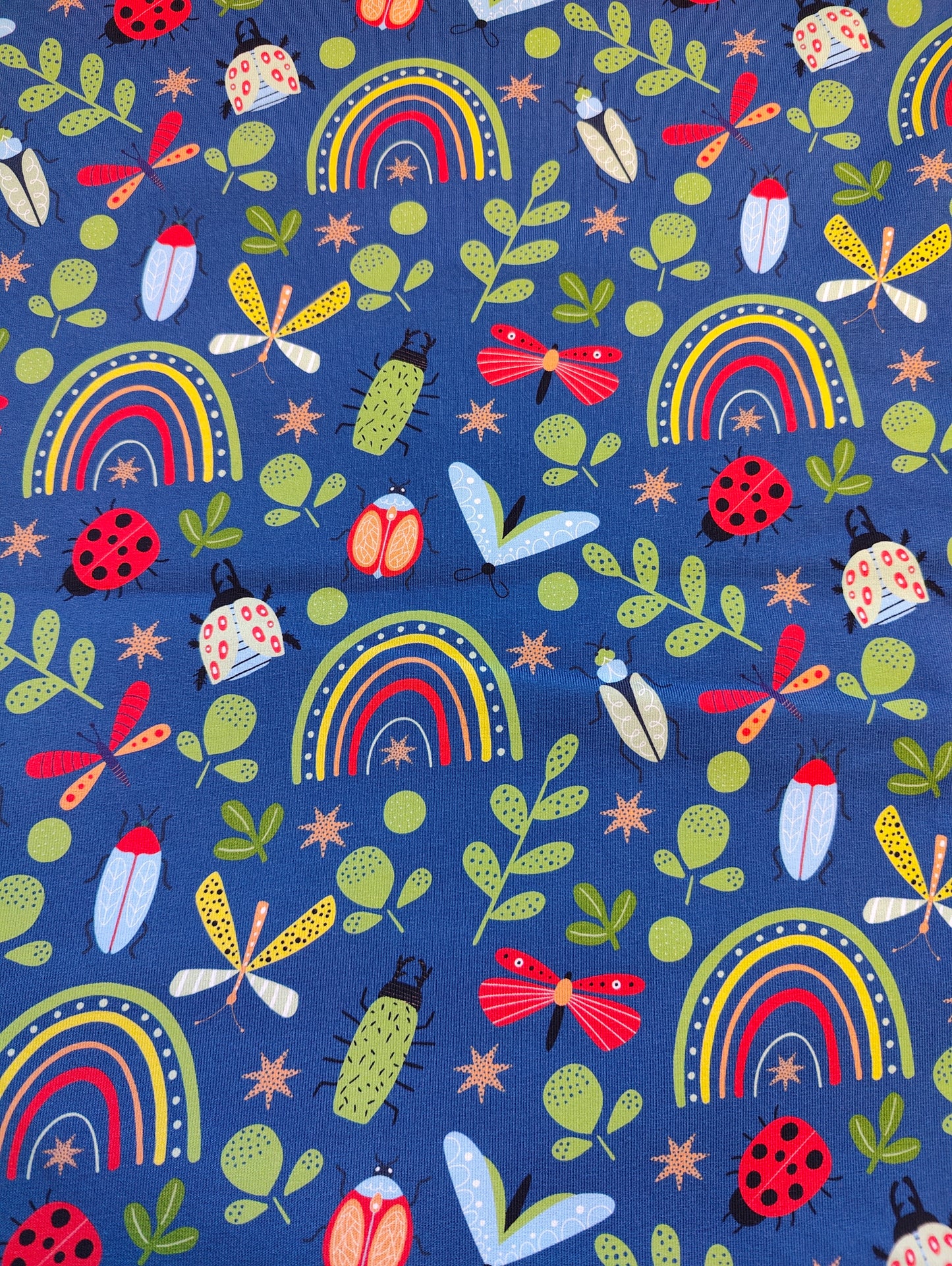Bugs on blue