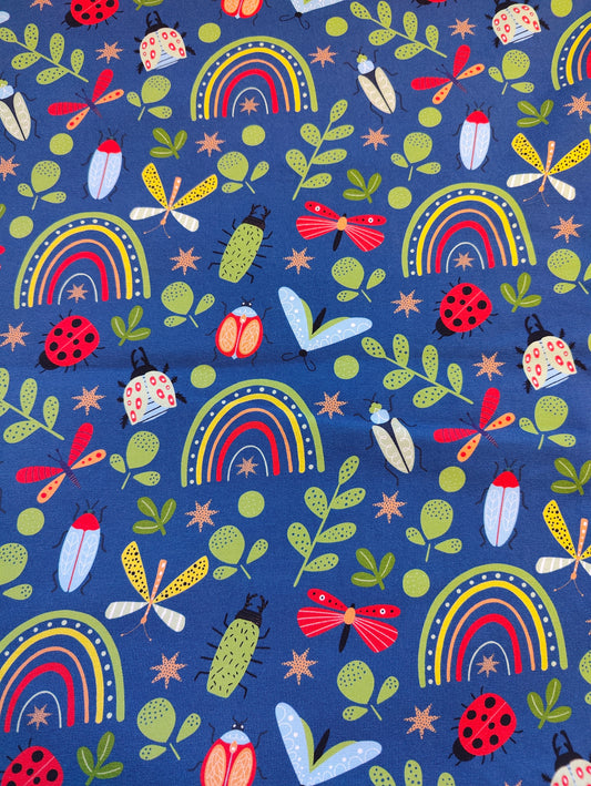 Bugs on blue